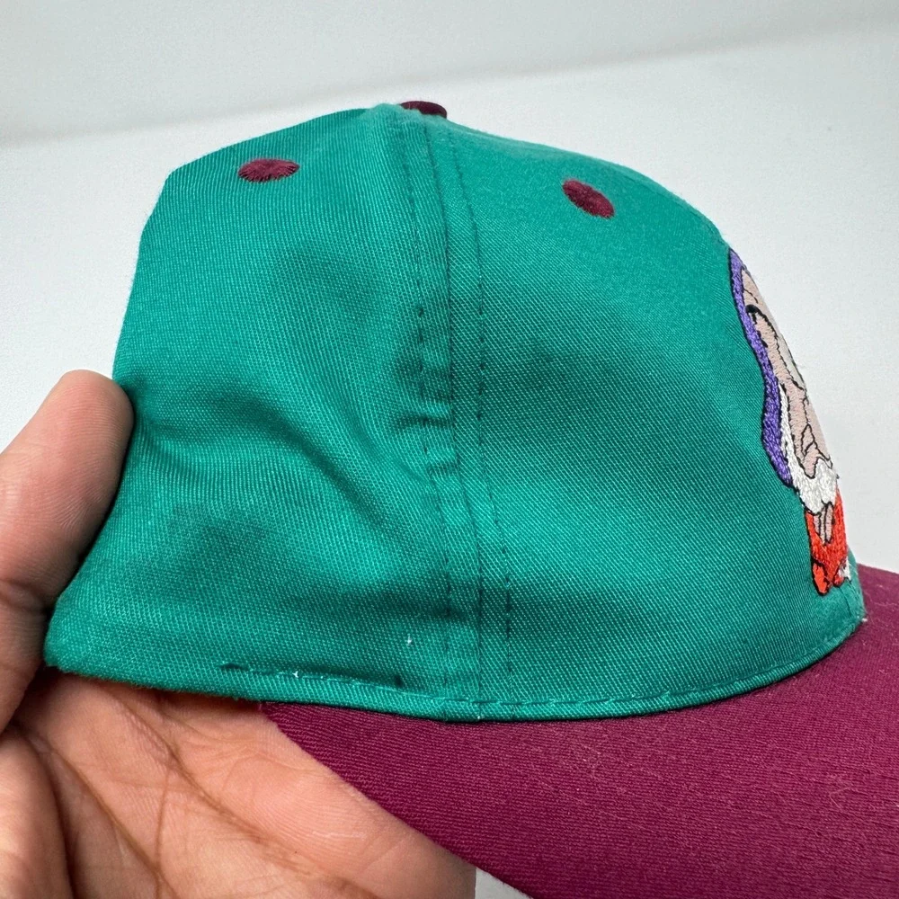 VTG Disney‎ Snow White and the Seven Dwarfs Grumpy Snapback Hat Youth OS Green